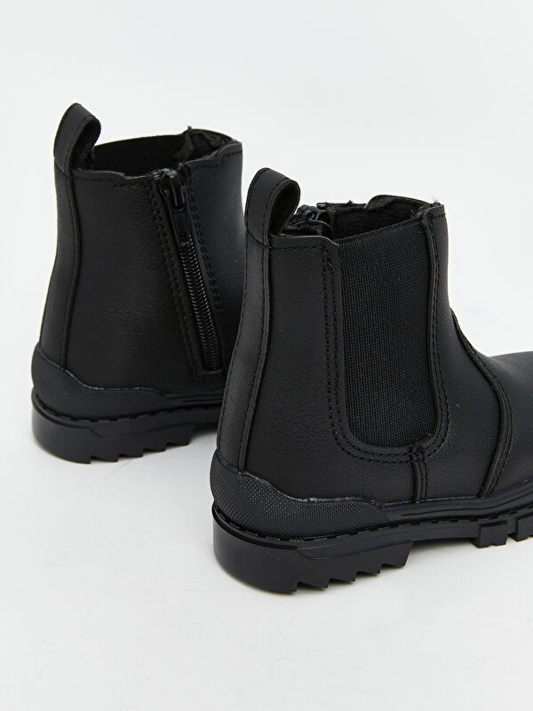 Süet Görünümlü Erkek Bebek Bot - Görsel 6