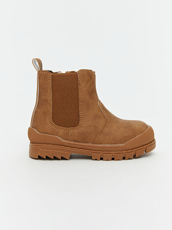 Süet Görünümlü Erkek Bebek Bot - Görsel 3