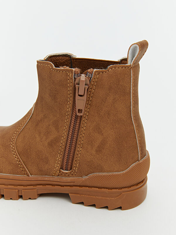 Süet Görünümlü Erkek Bebek Bot - Görsel 7