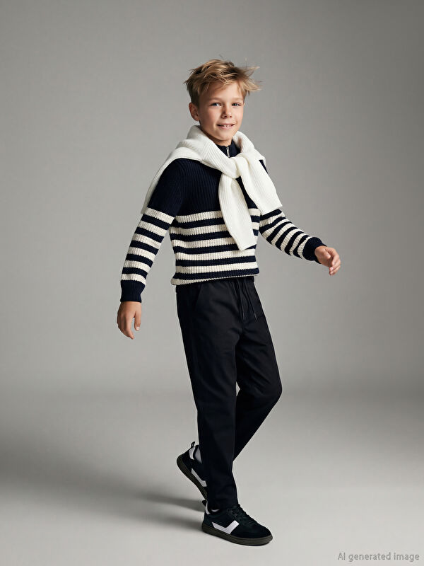 LCW Kids Beli Lastikli Polar Astarlı Erkek Çocuk Pantolon