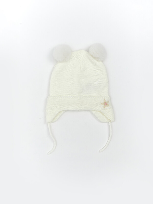 LCW baby Pom-Pom Detailed Baby Girls' Snow Hat