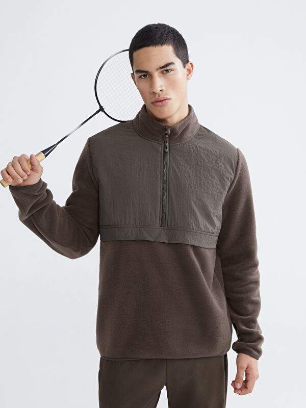 XSIDE ACTIVE Dik Yaka Uzun Kollu Polar Erkek Sweatshirt