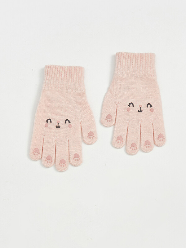 LCW ACCESSORIES Nakışlı Kız Bebek Eldiven