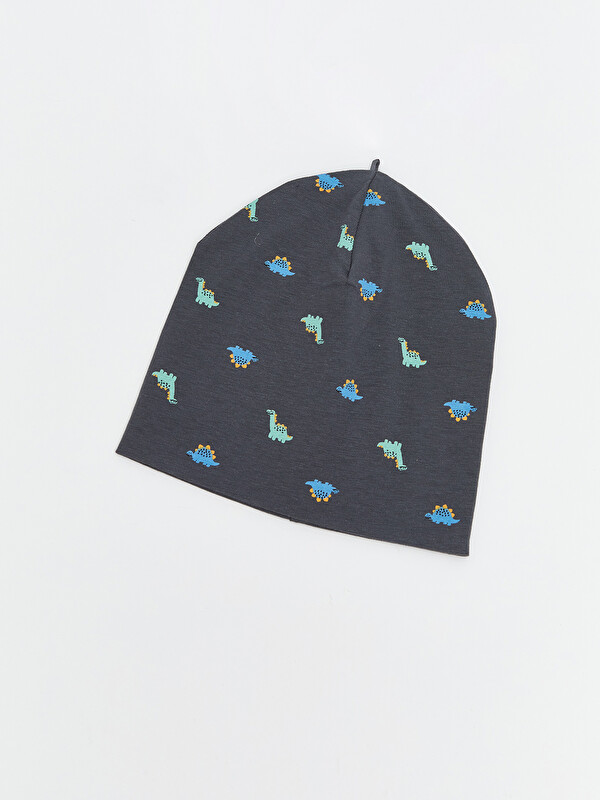 LCW ACCESSORIES Dinozor Baskılı Erkek Bebek Bere