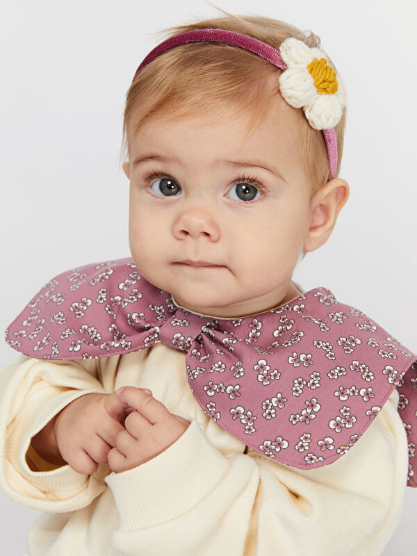 LCW baby Fiyonk ve Çiçek Detaylı Kız Bebek Taç 2'li