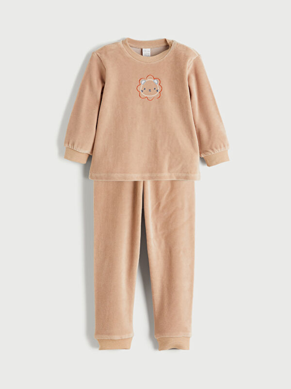 LCW baby سویتشێرت و پانتۆڵی خەتخەتی منداڵی کوڕ ٢ دانە