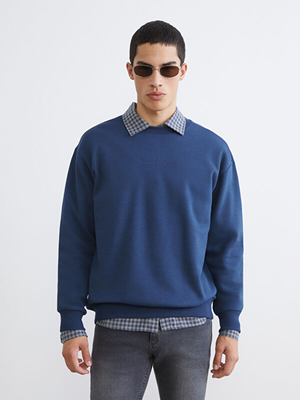 XSIDE Bisiklet Yaka Erkek Sweatshirt