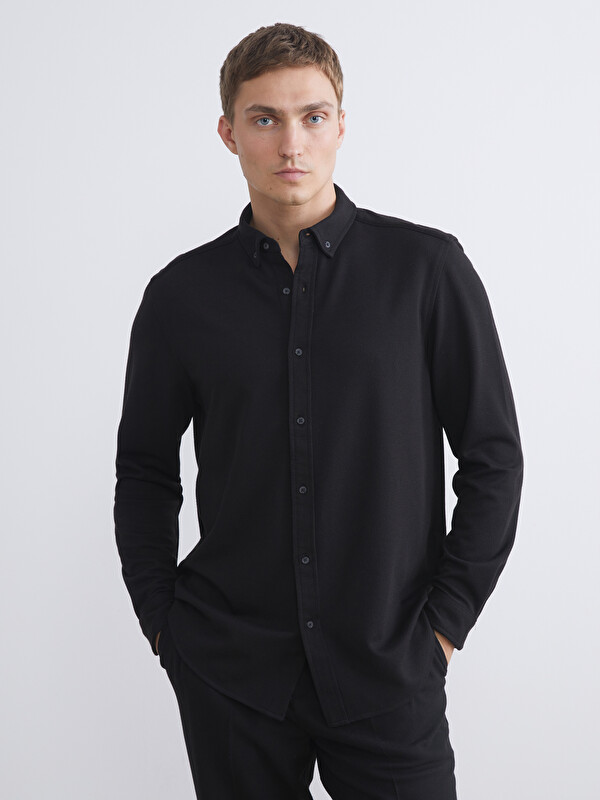 LCW Vision Chemise Pour Hommes Coupe Svelte À Manches Longues