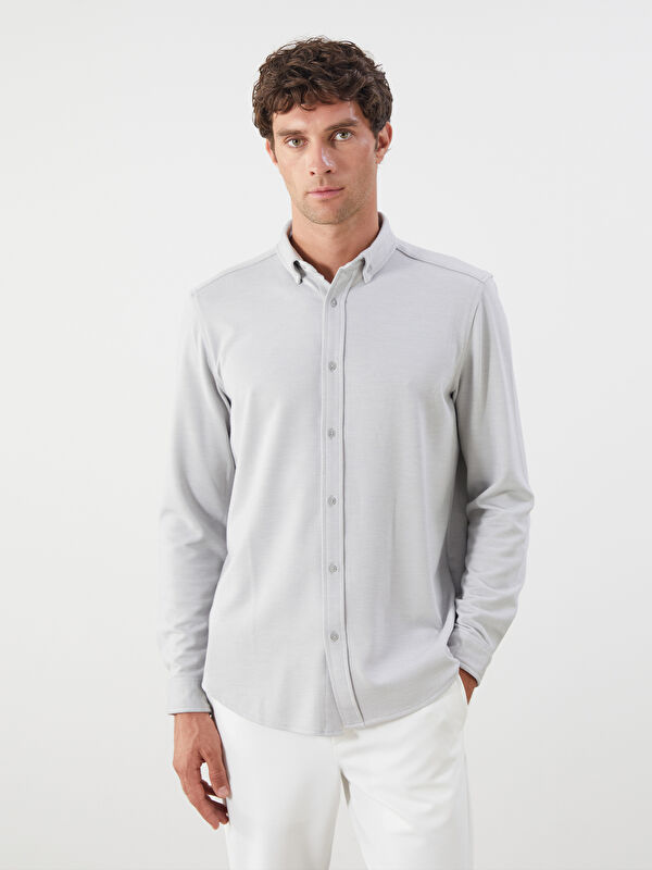 LCW Vision Slim Fit Long Sleeve Men's Shirt
