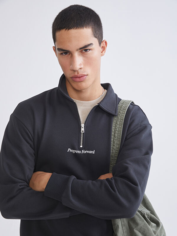 XSIDE Polo Neck Men's Sweatshirt