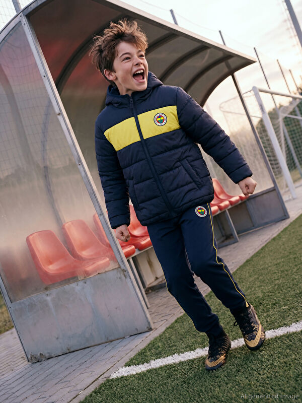 LCW Kids Fenerbahçe Nakışlı Erkek Çocuk Eşofman Altı