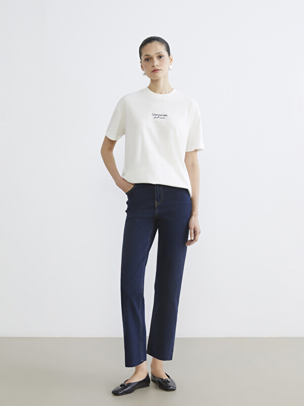 LCW Modest Straight Fit Kadın Jean Pantolon