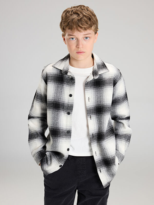 LCW Kids Long Sleeve Plaid Boys' Shirt
