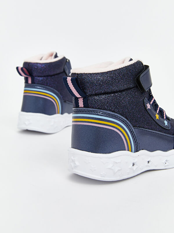 Bağcıklı ve Cırt Cırtlı Tabanı Işıklı Kız Bebek Bot - Görsel 7