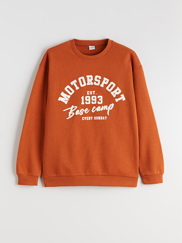 LCW Kids Bisiklet Yaka Erkek Çocuk Sweatshirt