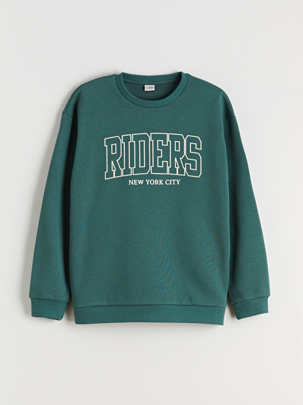 LCW Kids Bisiklet Yaka Erkek Çocuk Sweatshirt