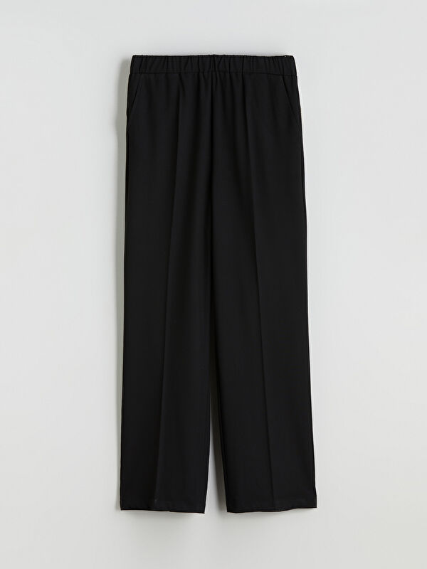 LCWAIKIKI Classic Elastic Waist Wide Leg Women's Trousers