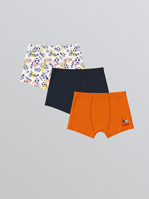 LCW Kids Baskılı Erkek Çocuk Boxer 3'lü