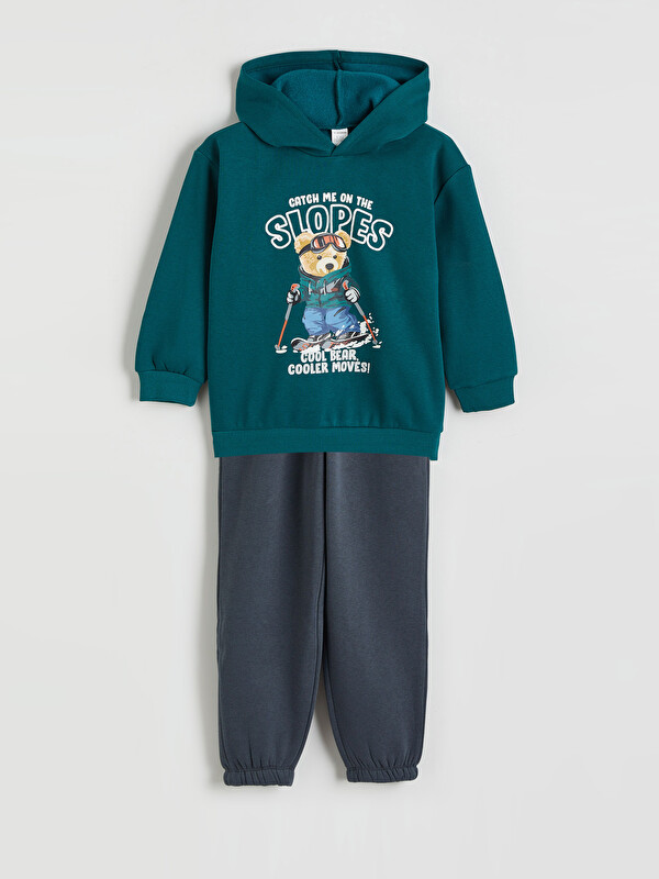 LCW Kids Hooded Boys' Thick Sweatshirt and Sweatpants