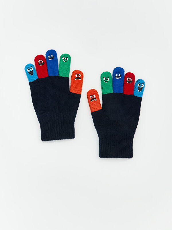 LCW ACCESSORIES Renk Bloklu Erkek Çocuk Eldiven