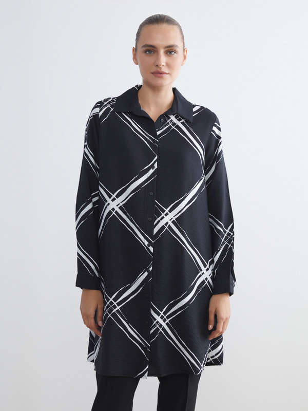 LCWAIKIKI Classic Tunique en chemise à motifs Batik pour Femmes