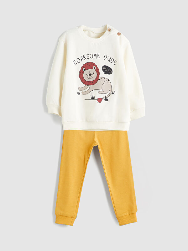LCW ECO Erkek Bebek Sweatshirt ve Eşofman Alt 2'li