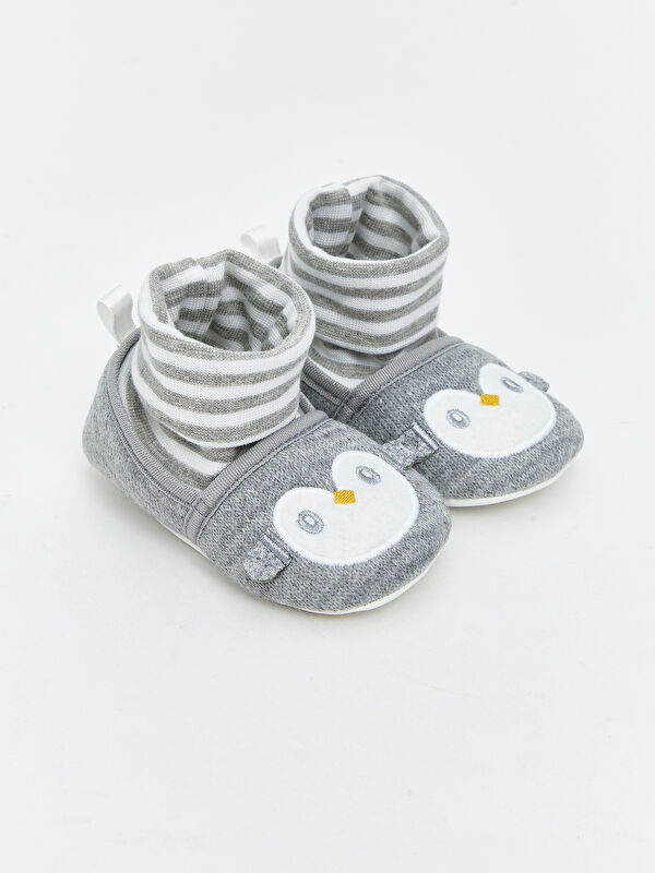 LCW STEPS Penguin Figured Baby Boys' Home Slippers with Socks
