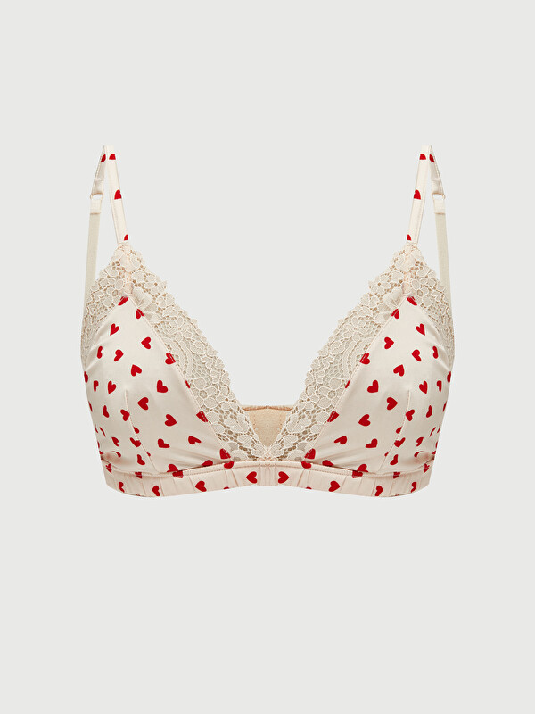 LCW DREAM Balensiz Dolgusuz Baskılı Saten Fantezi Bralet