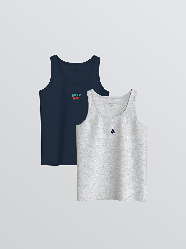 LCW Kids Crew Neck Boys' Vest 2 Pack