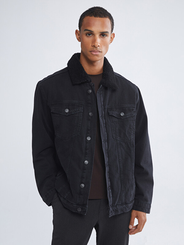 LCW Jeans Standart Kalıp Erkek Jean Ceket