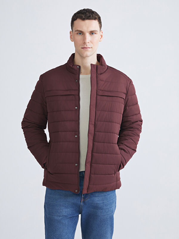 LCWAIKIKI Classic Standard Fit Funnel Neck Men's Puffer Coat