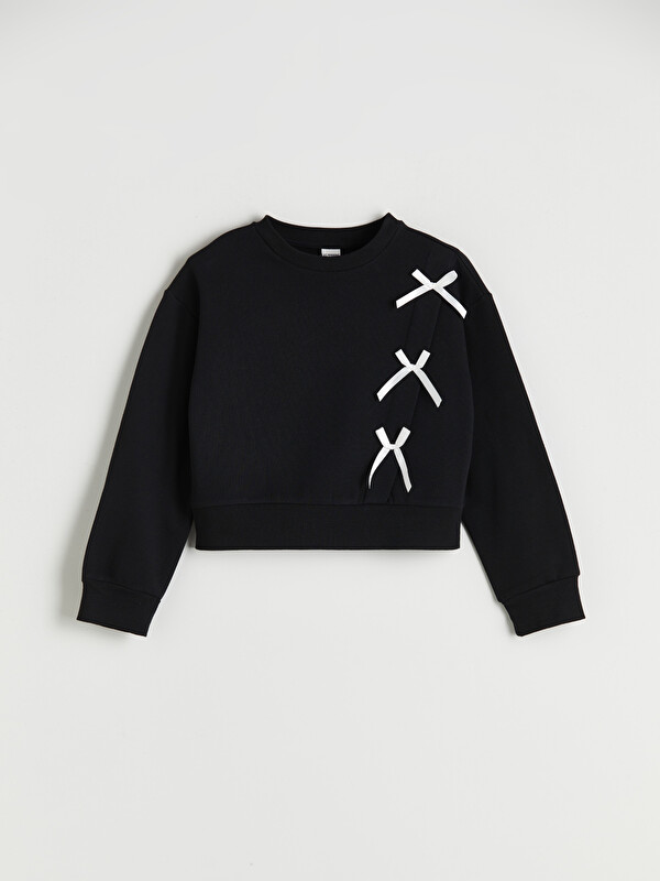 LCW Kids Bisiklet Yaka Kız Çocuk Sweatshirt