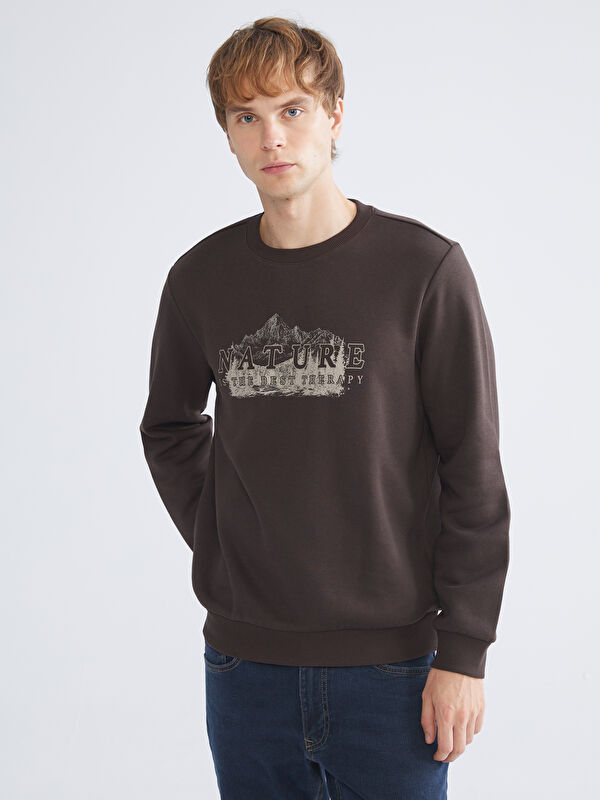 LC WAIKIKI Crew Neck Printed Men's Sweatshirt