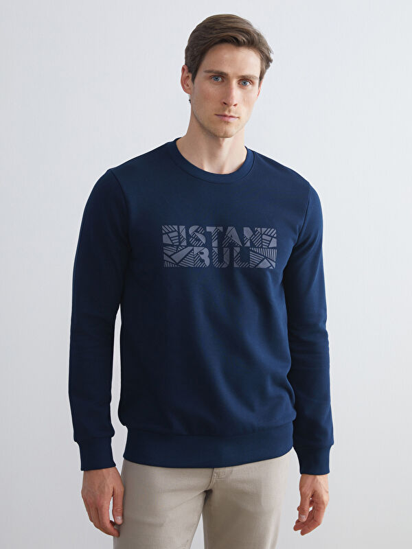 LC WAIKIKI Bisiklet Yaka Uzun Kollu Sweatshirt