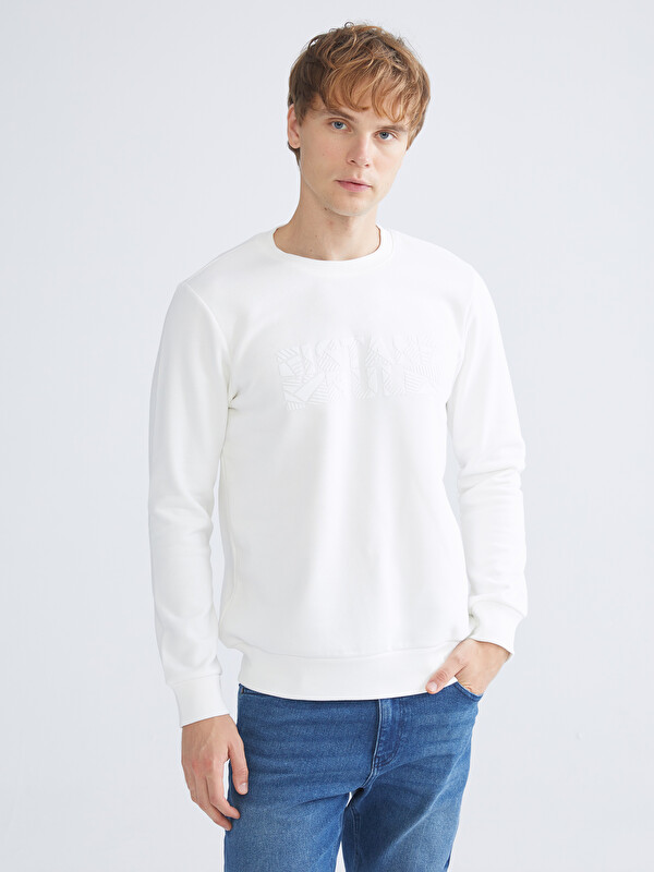 LC WAIKIKI Bisiklet Yaka Uzun Kollu Sweatshirt