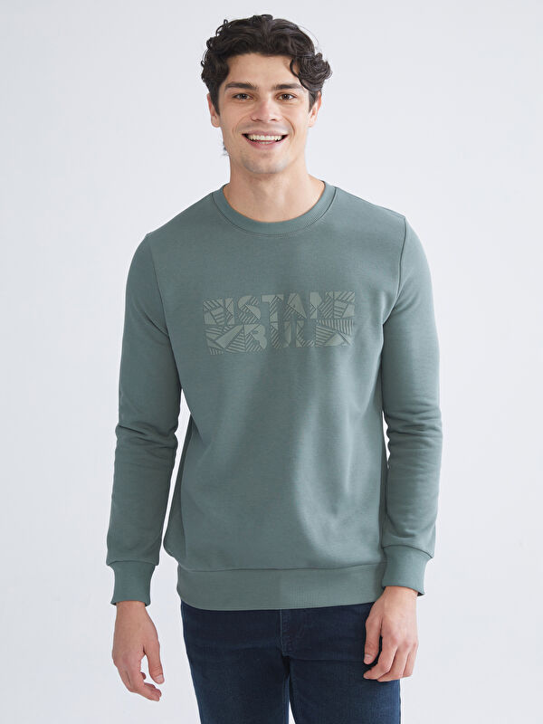 LC WAIKIKI Bisiklet Yaka Uzun Kollu Sweatshirt
