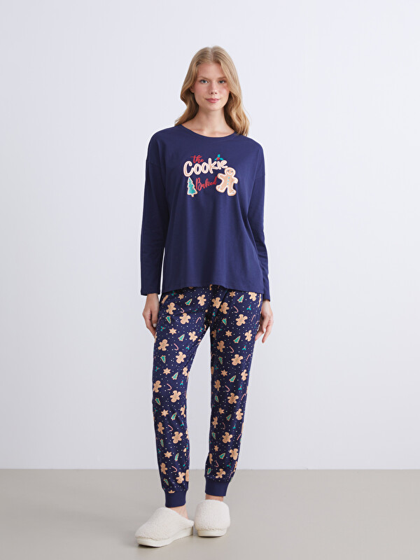 LCW DREAM Yılbaşı Temalı Kadın Jogger Pijama Altı