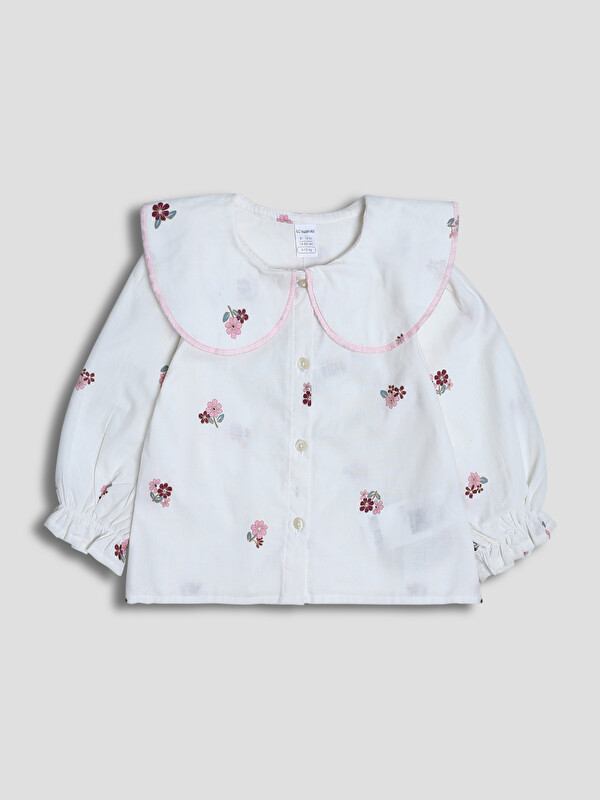 LCW Kids Peter Pan Collar Baby Girls' Shirt