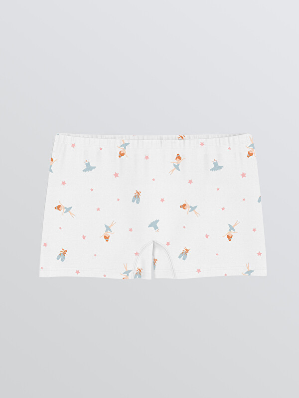 LCW Kids Baskılı Kız Çocuk Boxer