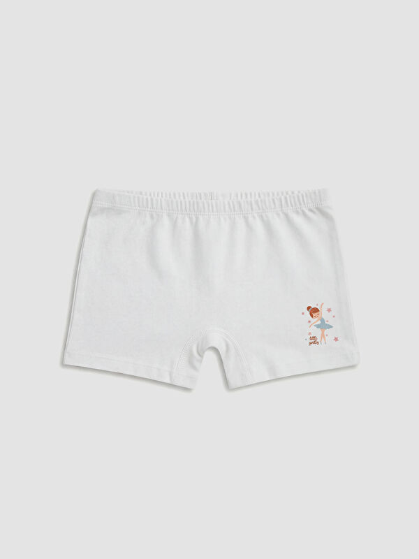 LCW Kids Baskılı Kız Çocuk Boxer