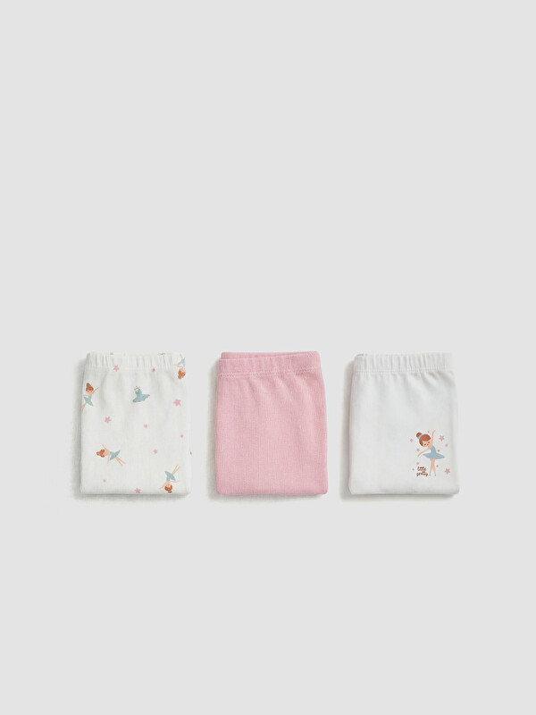 LCW Kids Baskılı Kız Çocuk Boxer 3'lü