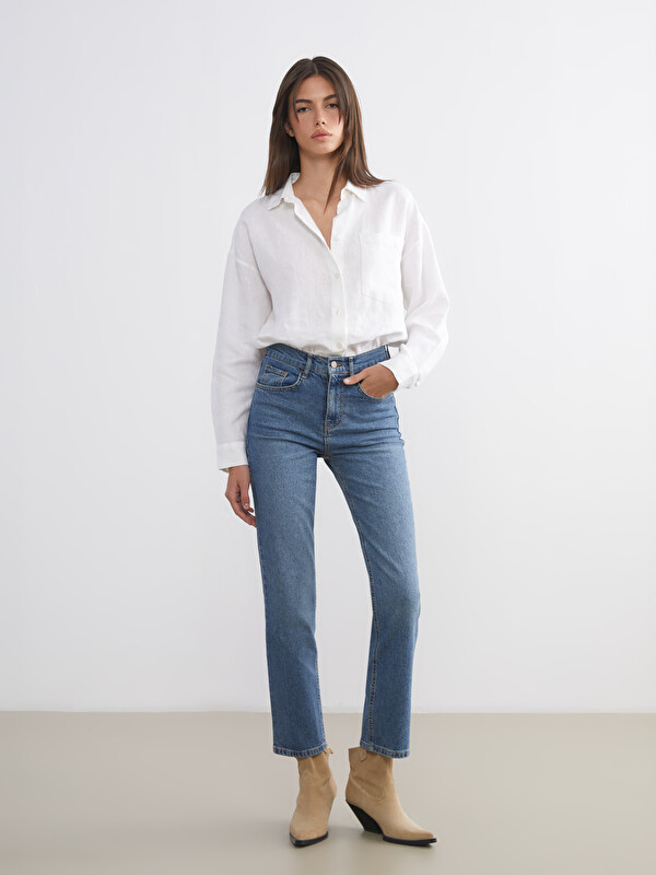 LCW Jeans Mom Fit Kadın Jean Pantolon