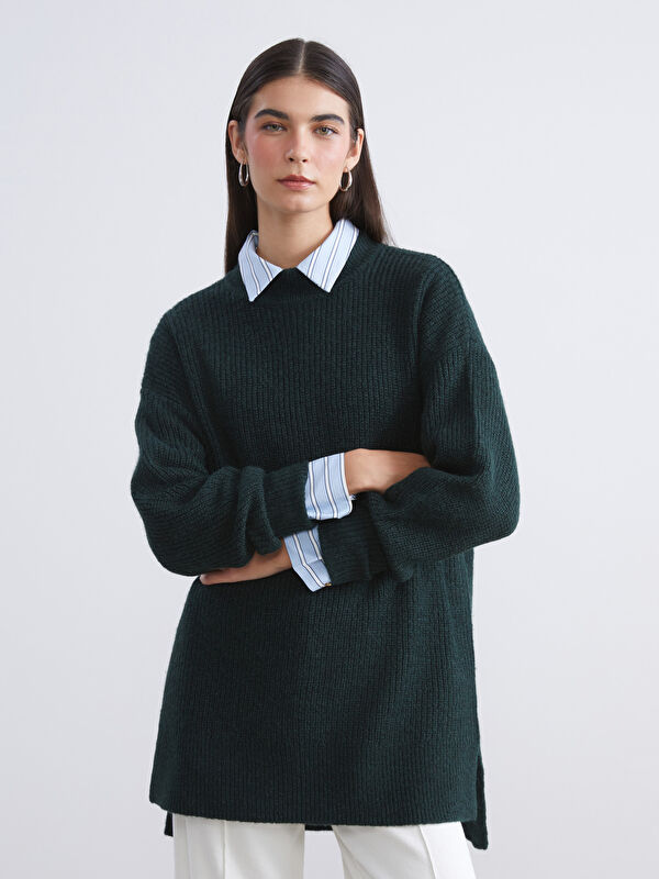 LCW Modest Mock Neck Women's Knitwear Sweater