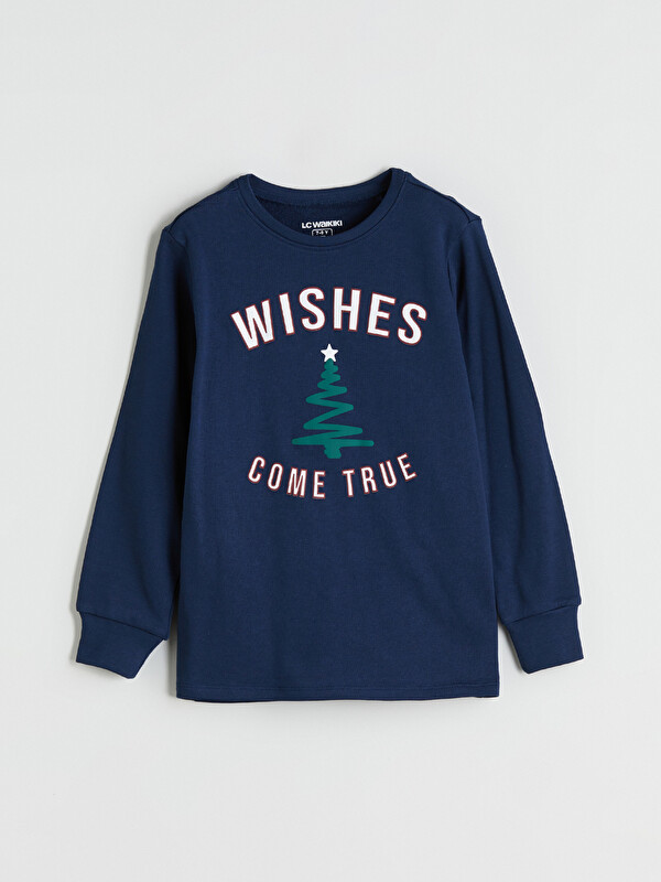 LCW Kids Bisiklet Yaka Erkek Çocuk Pijama Üst