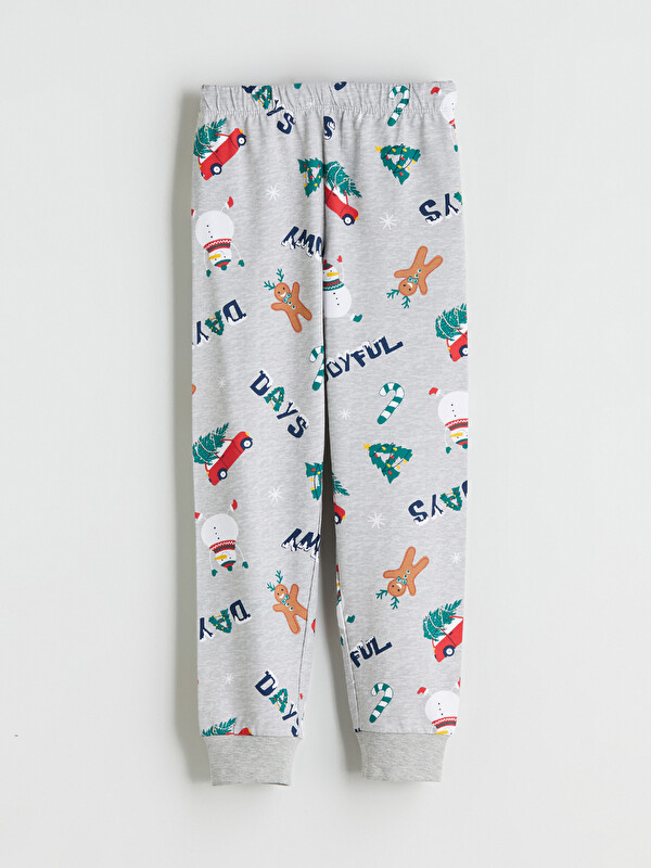 LCW Kids Yılbaşı Temalı Erkek Çocuk Pijama Alt