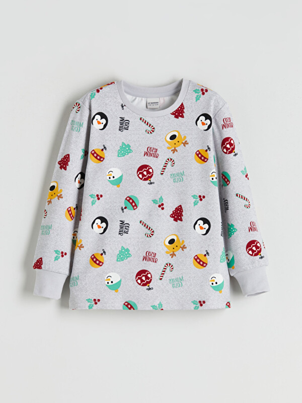 LCW Kids Baskılı Erkek Çocuk Pijama Üst