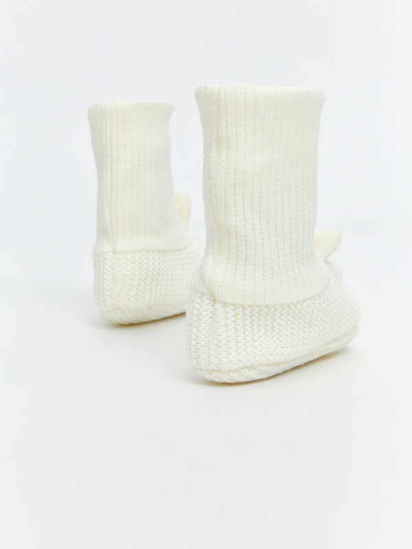 Tavşan Figürlü Kız Bebek Çoraplı Ev Ayakkabısı - Görsel 5