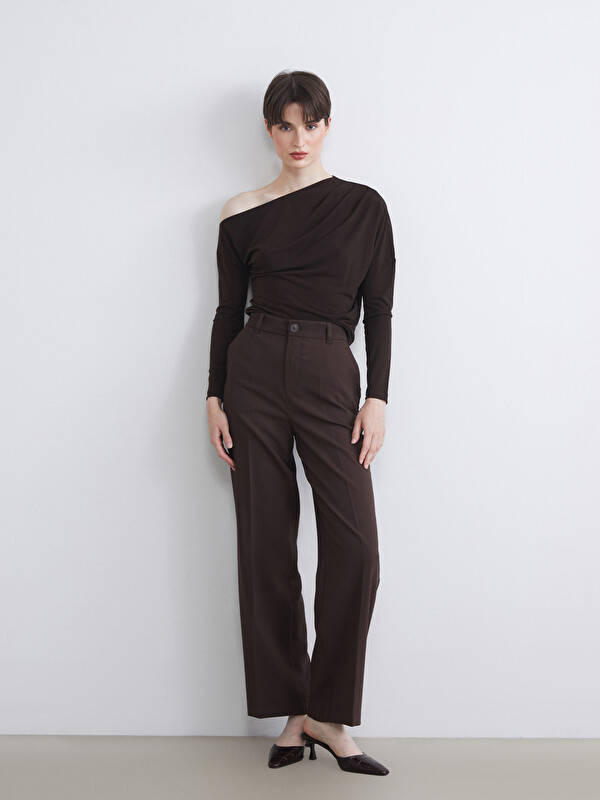 LCW Vision Loose Fit Wide Leg Women's Trousers