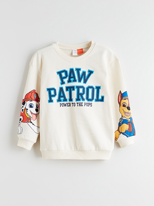 LCW Kids Crew Neck Paw Patrol Printed Boys' Sweatshirt