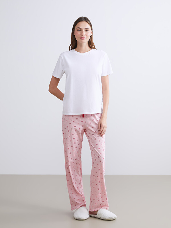 LCW DREAM Elasticated Waist Patterned Women's Pyjama Bottoms